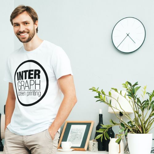 hombre camiseta serigrafía